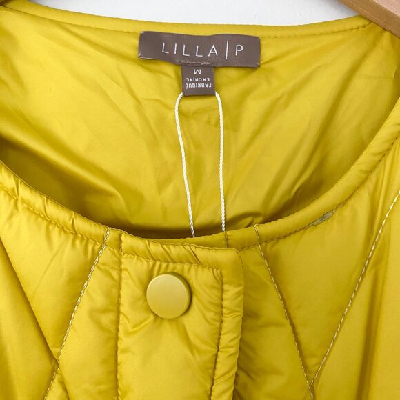 Lilla P Diamond‎ Quilted Jacket – Size M – NWT Yellow Barn Jacket Fall Quilted - Picture 7 of 9